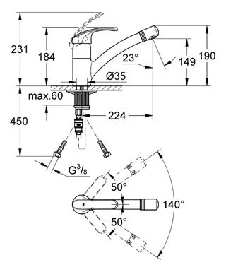 Смеситель для кухни Grohe Allira 32997SD0 хром