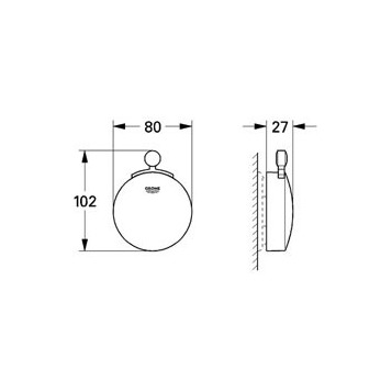 Накладная панель для ванны на слив-перелив GROHE Talento 19020000