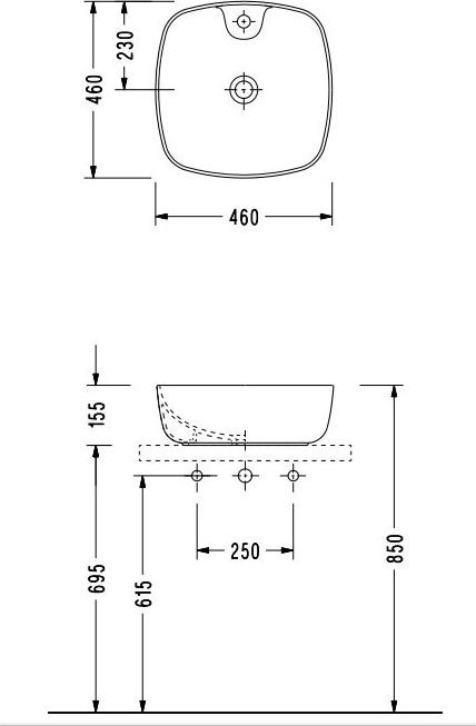 Раковина Serel 3016 46 см