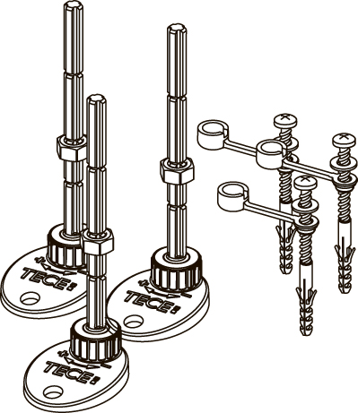 Опоры для душевых лотков Tece Drainprofile 674000