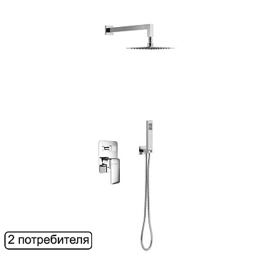 Душевая система Excellent Keria AREX.SET.2045CR хром