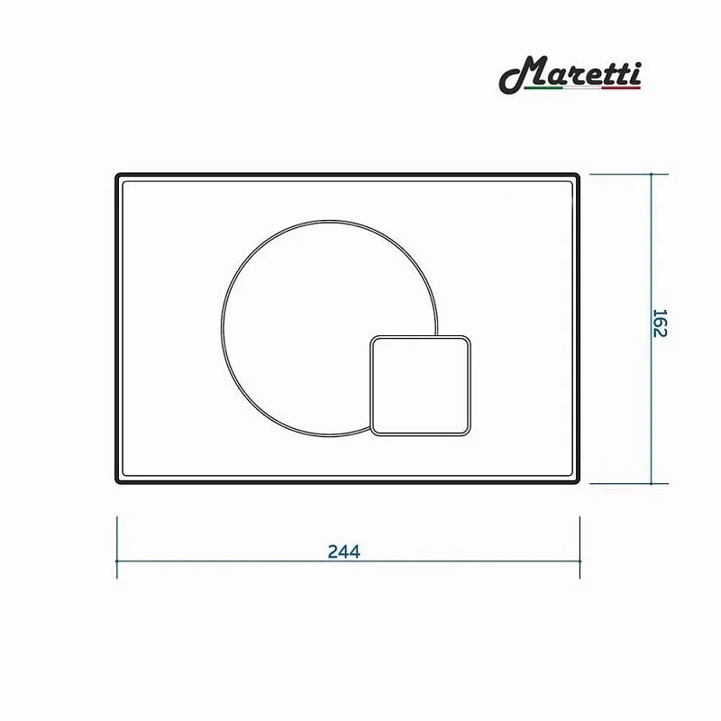 Инсталляция Maretti AC11P5211, с безободковым унитазом Elena EA10PBM73-844, крышка-сиденье микролифт, клавиша Elio AC12EL-740, белый, комплект, EA73EL74052