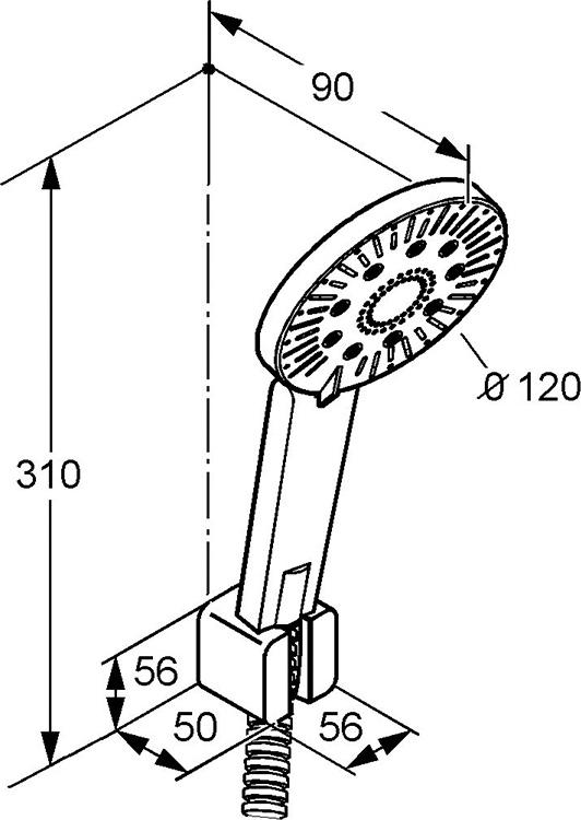 Душевой гарнитур Kludi A-QA 3S DN15 6575005-00