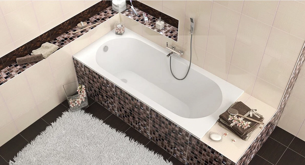 Ванна из искуственного камня Marmo Bagno Лючия MB-L170-75 белый