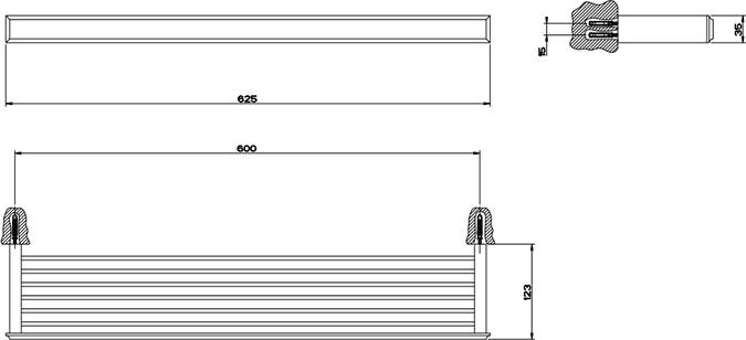 Полка 60 см Gessi Eleganza 46545#087, шлифованное золото