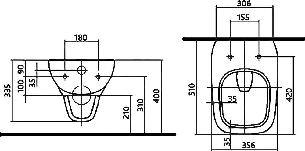 Подвесной унитаз IFO Sjoss Rimfree RP313200600 без внутреннего ободка