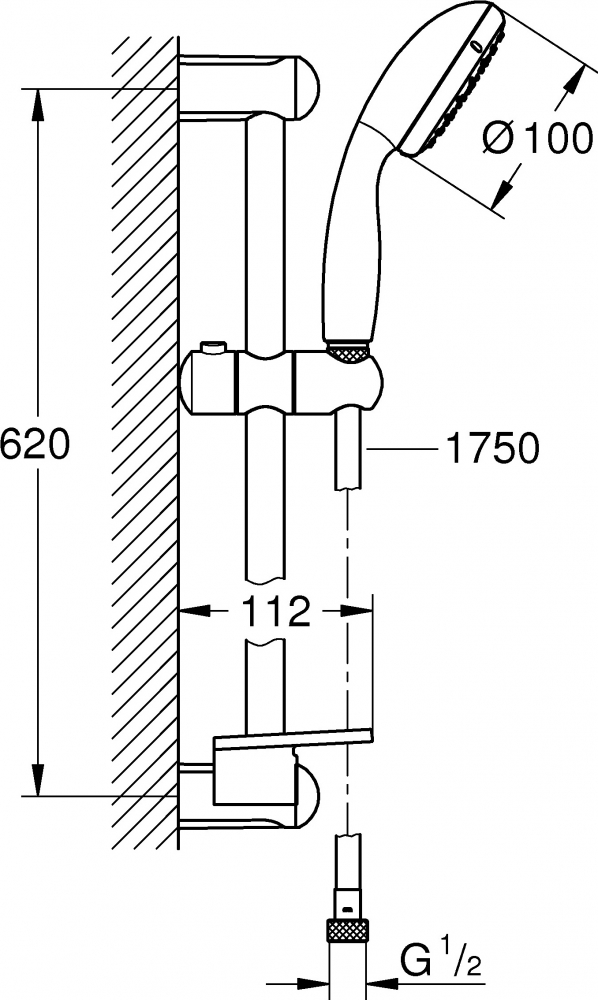 Душевой гарнитур Grohe Tempesta New 28593002