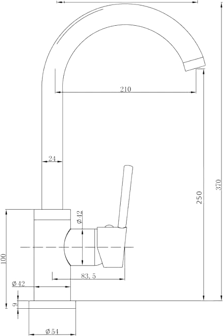 Комплект Мойка кухонная Domaci Сиена 54100-101 белый глянец + Смеситель Равенна DCB 3004 золото