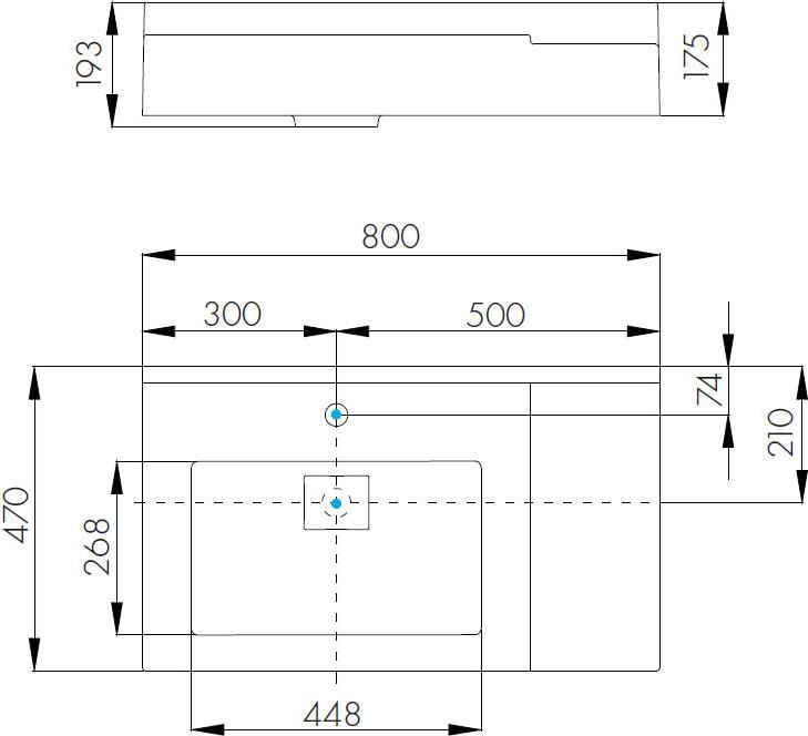 Раковина Aquaton Сакура 80 1A71993KSK010