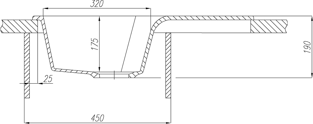 Кухонная мойка Aquaton Монца 50 1A716032MC210, чёрный