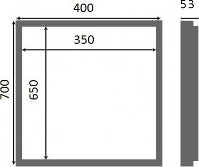 Настенный люк Люкер AL-KR 70х40