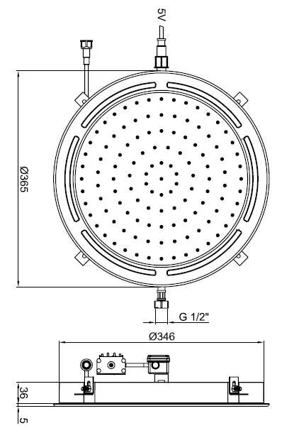 Душ верхний Webert Comfort AC0413015 хром