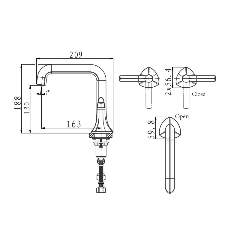 Смеситель для раковины Arrow AG4266CP хром