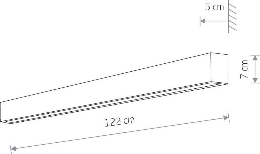 Настенный светильник Nowodvorski Straight Wall Led L 7560