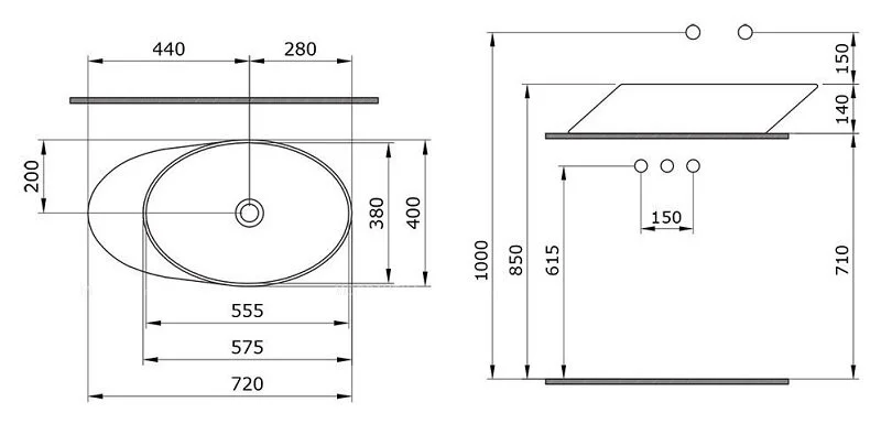 Раковина накладная Bocchi Vessel 1013-014-0125 бежевый