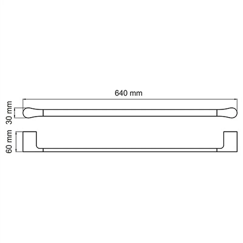 Полотенцедержатель WasserKRAFT Aisch K-5900 K-5930 золото