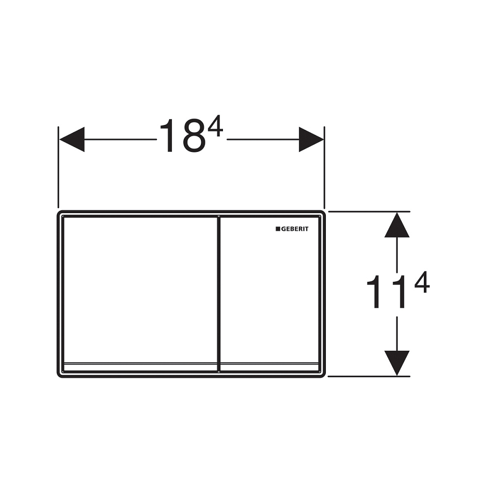 Кнопка смыва Geberit Omega 60 115.081.SQ.1, коричневый/хром