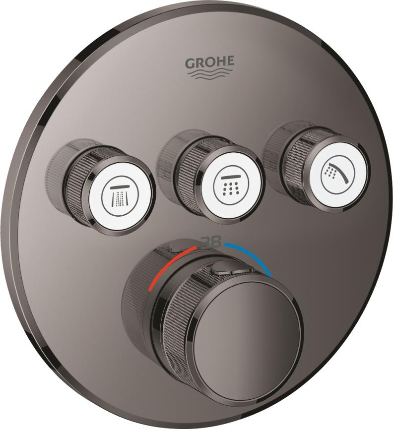 Термостат Grohe Grohtherm SmartControl 29121A00 тёмный графит, глянец