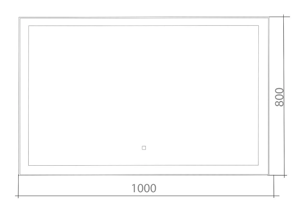 Зеркало Azario Сантана LED-00002295 белый