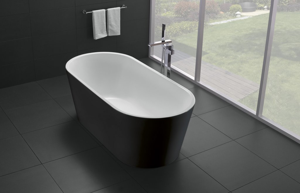 Акриловая ванна BelBagno BB71-1700-Nero чёрный