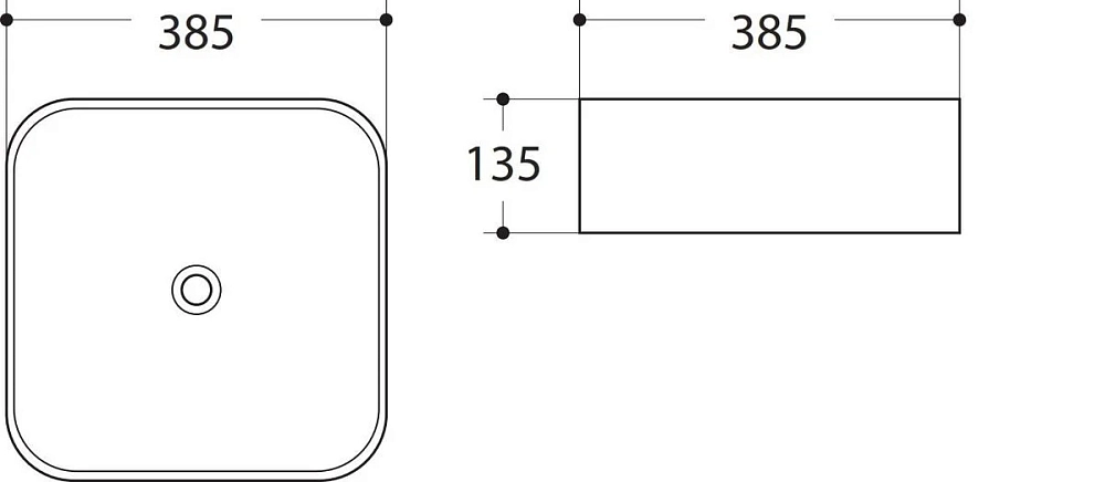 Раковина накладная Art&Max AM-78110-MB черный