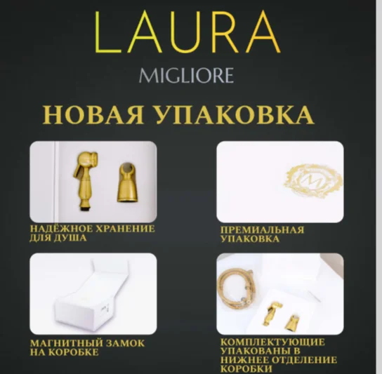 Душевая лейка Migliore Laura 32316 бронза