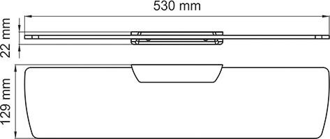 Полка WasserKRAFT Elbe K-7224, чёрный