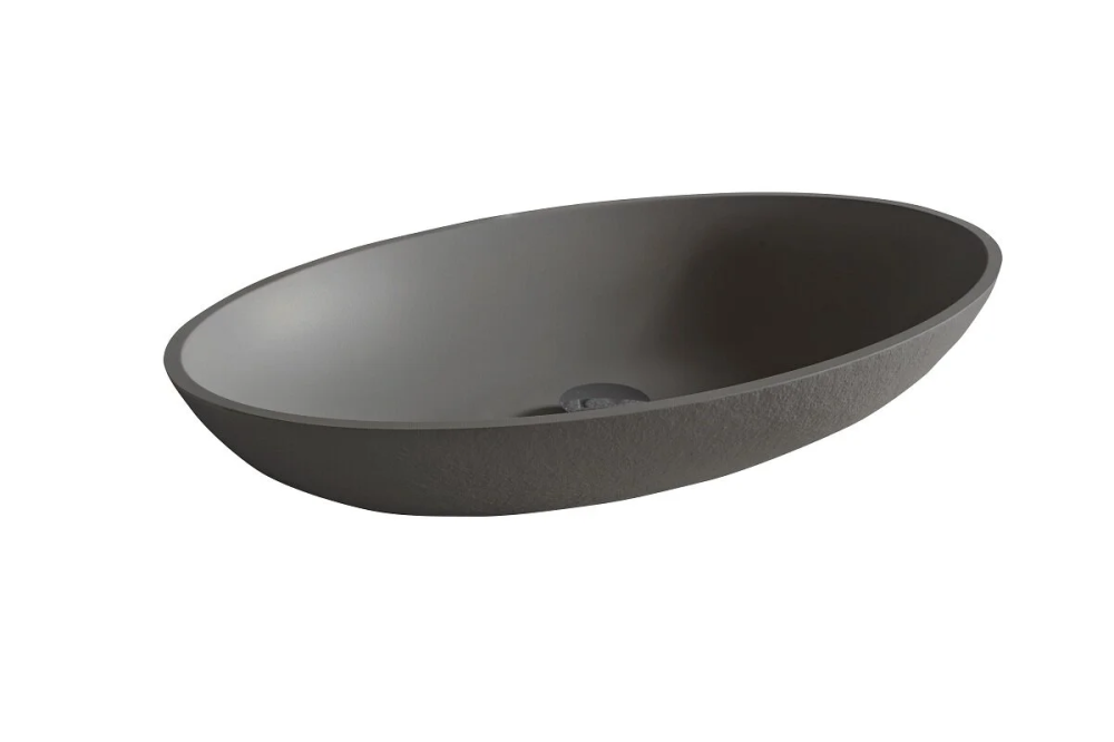 Накладная раковина 58 см Acquabella Lavabo LAVABO_ON-TOP_OVAL_SLATE_LAVA