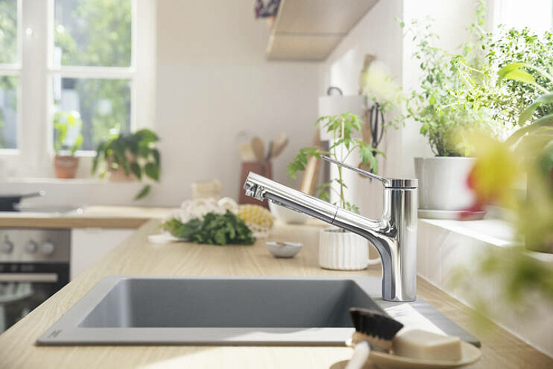 Смеситель для кухни Hansgrohe Zesis M33 74800000, хром