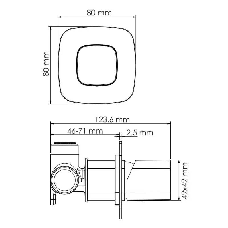 Смеситель для душа WasserKRAFT Nuthe 9100 9151 черный