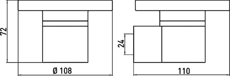 Мыльница Emco System2 3530 001 00, хром