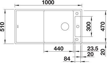 Кухонная мойка Blanco Axia III XL 6 S 523500 с доской из ясеня антрацит