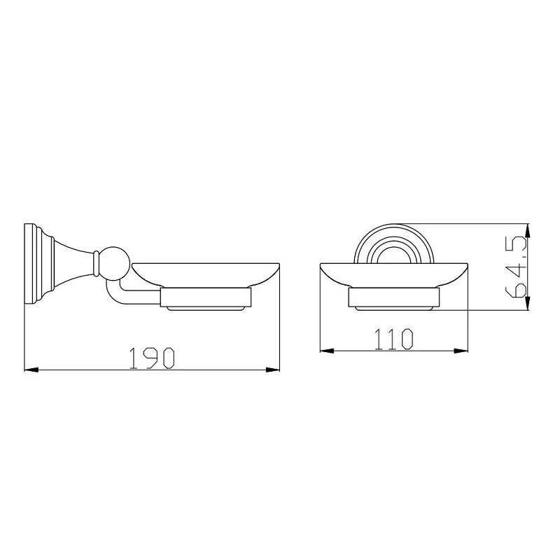 Мыльница Rav-Slezak Morava MKA0300B белый