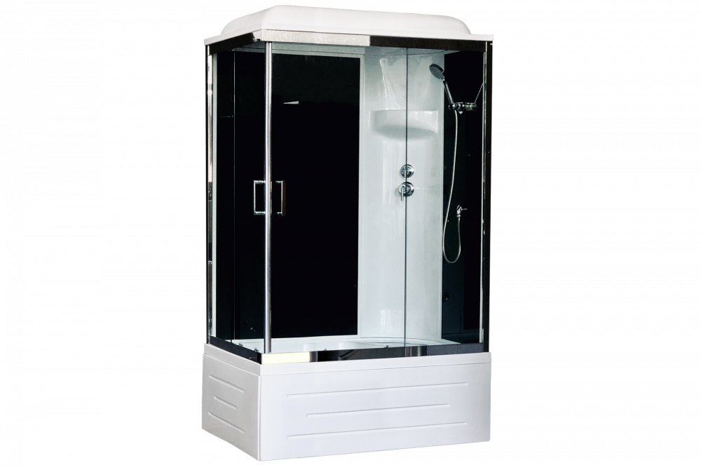 Душевая кабина 120х80 см Royal Bath BP RB8120BP6-BT-CH-R стекло прозрачное