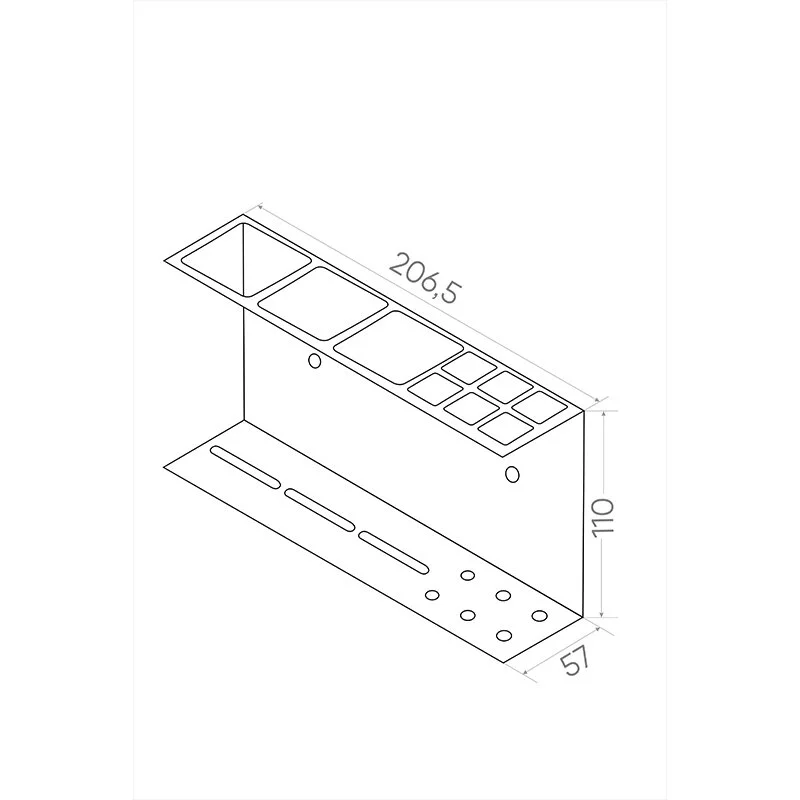 Держатель для зубных щеток MySpace Loft RACK26-11B черный