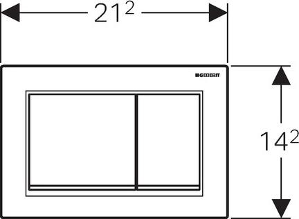 Кнопка смыва Geberit Omega 30 115.080.KJ.1, белый/хром глянец