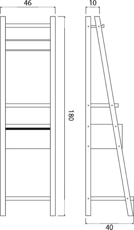 Шкаф-пенал Creto Provence Wood 49 9-1050W, темное дерево