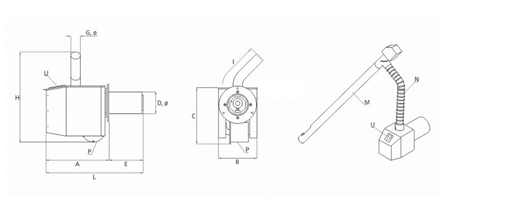 Пеллетная горелка Sunsystem Burnit PELL 40 22080000000104 (40 кВт)