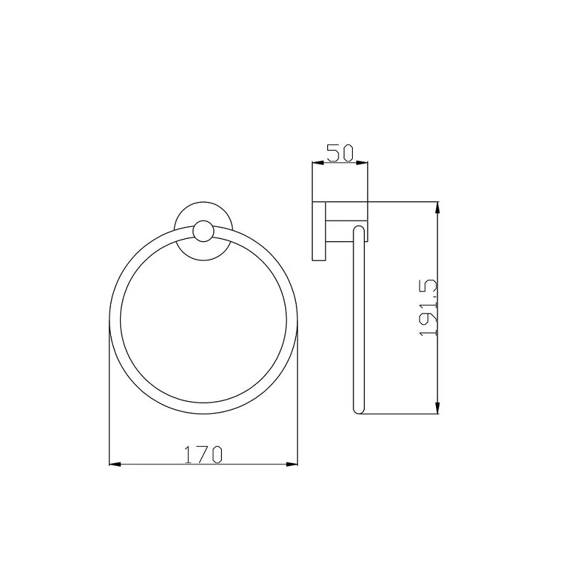 Полотенцедержатель Rav-Slezak Colorado COA0104ZK золото