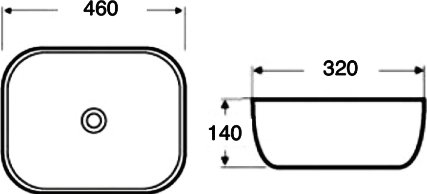 Рукомойник Mira MR-4632BG