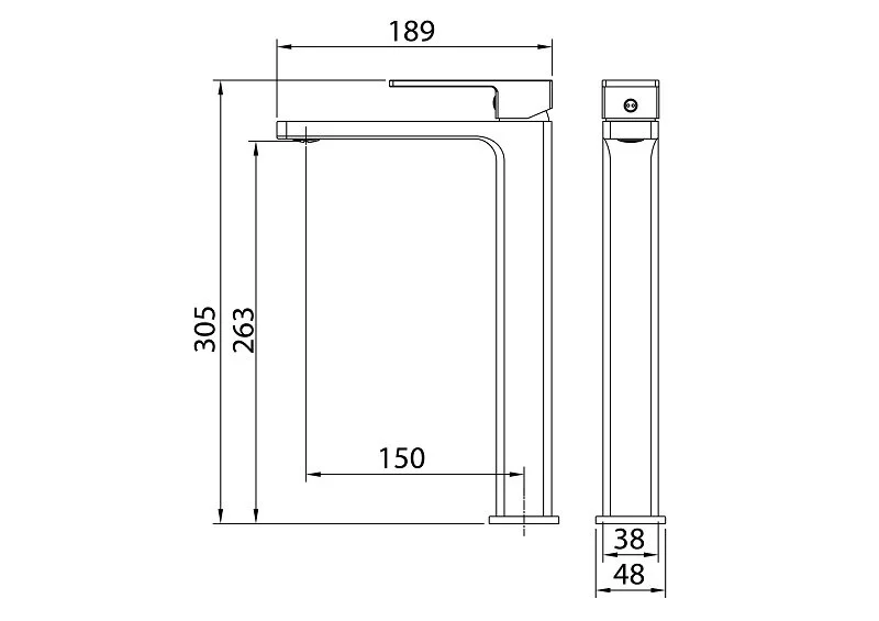 Смеситель для раковины Grossman Style 520.K35.05.420 серый