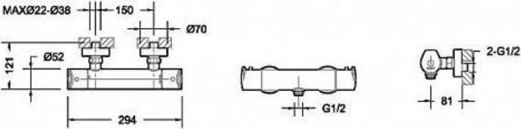 Смеситель для душа Bravat Nizza F9353387CP-01-RUS