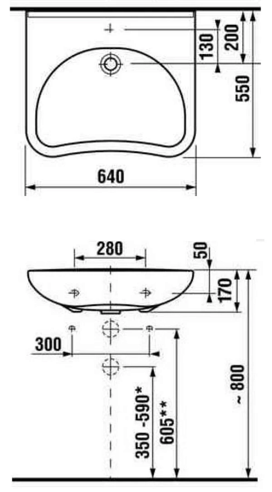 Раковина Roca Access ZRU9307659 55 см, белая