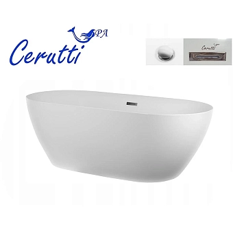 Акриловая ванна Cerutti Spa Diseo 160х75 CT9903 белый