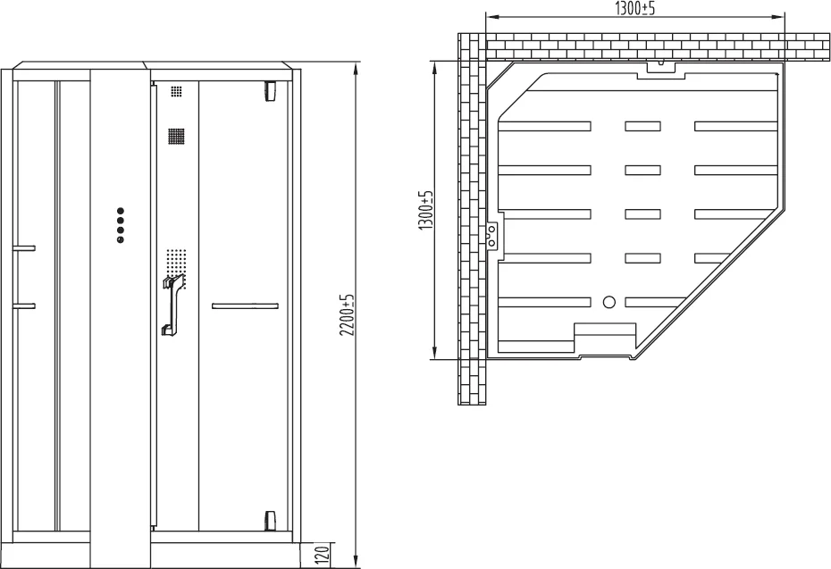 Душевая кабина Orans 89106W0LH белый, турецкая баня