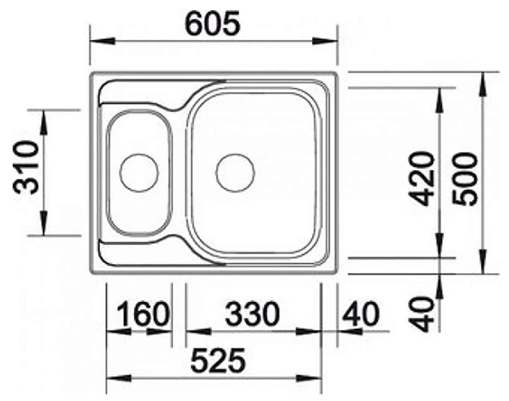 Кухонная мойка Blanco Tipo 514813 серый