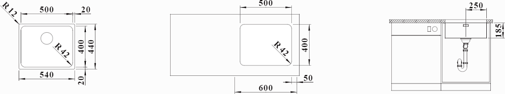 Кухонная мойка Blanco Solis 500-U 526122