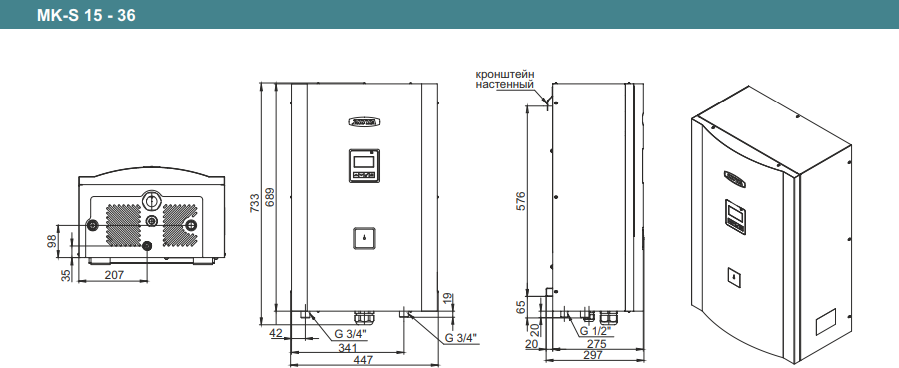 Электрический котел Zota MK-S 24 ZM 346842 1024 (24 кВт)