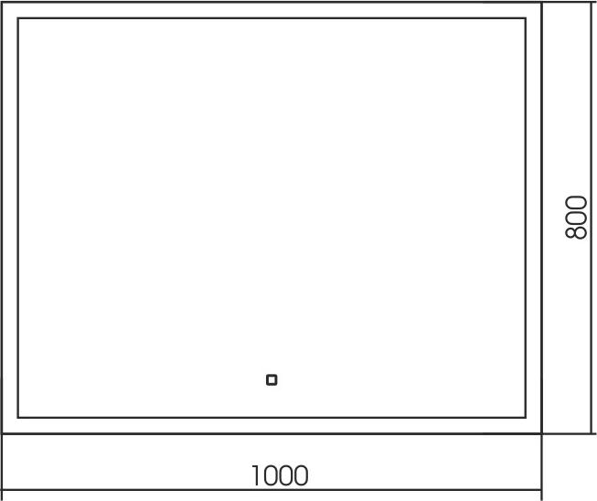 Зеркало с подсветкой 100 см Silver mirrors Гуверт ФР-1539, белый