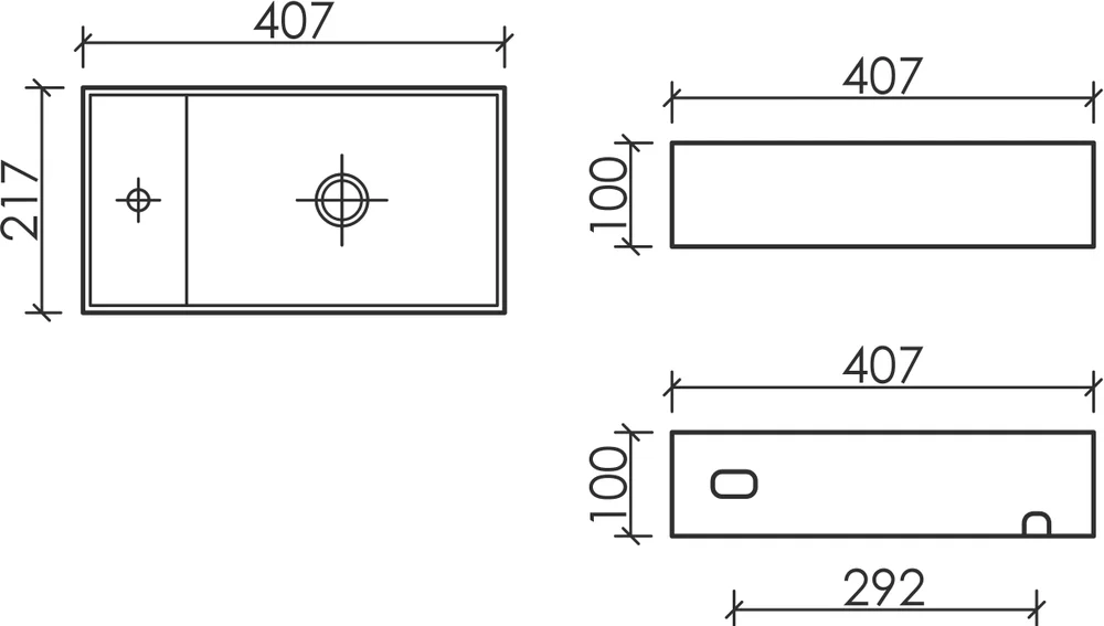 Рукомойник Ceramicanova Element CN6051R белый